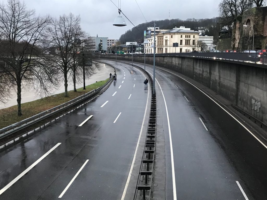 empty german autobahn