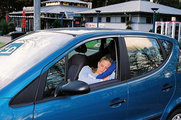 Sleeping in car in Germany