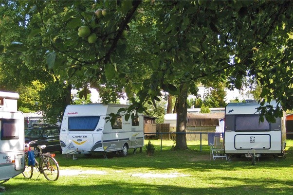 sleeping in caravan